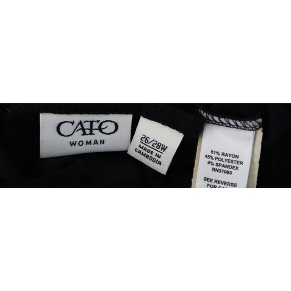 Cato Black Blouse Beaded Embellished VNeck 3/4 Sleeve Party Evening Plus 26W/28W - Picture 7 of 8